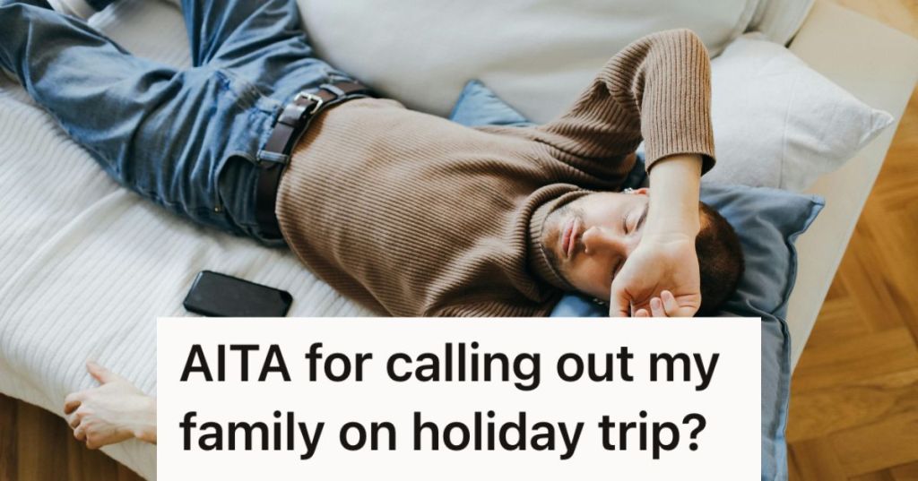 Man sleeping on a sofa