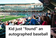 Father And Daughter Got An Autographed Baseball At A Game, But When They Left For A Few Minutes And Tucked Their Belongings Under The Seat, Someone “Found” Them