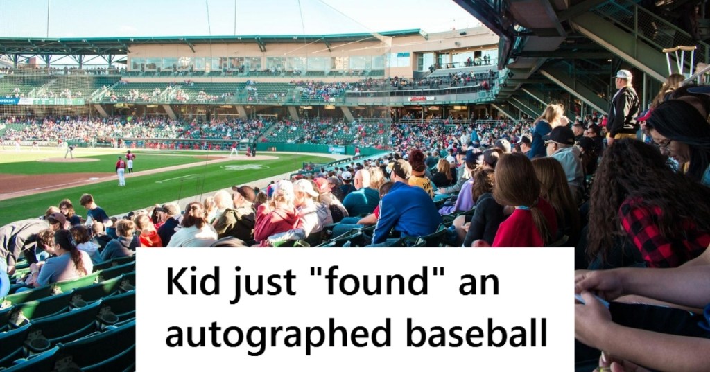 Baseball game stadium and crowd