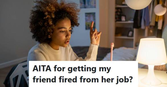 Teen girl talking to her boss on the phone and telling the truth