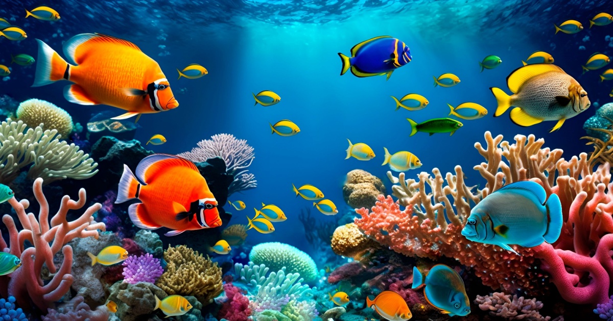 Image of coral and fish