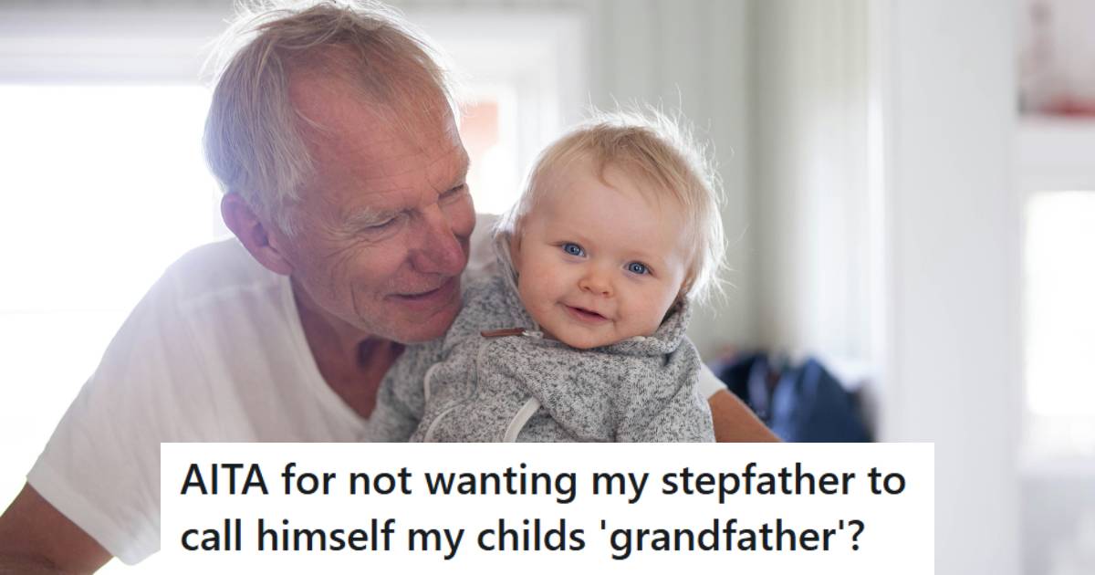 Grandfather hugging and kissing his little granddaughter