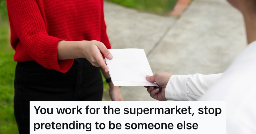 woman handing out pamphlets