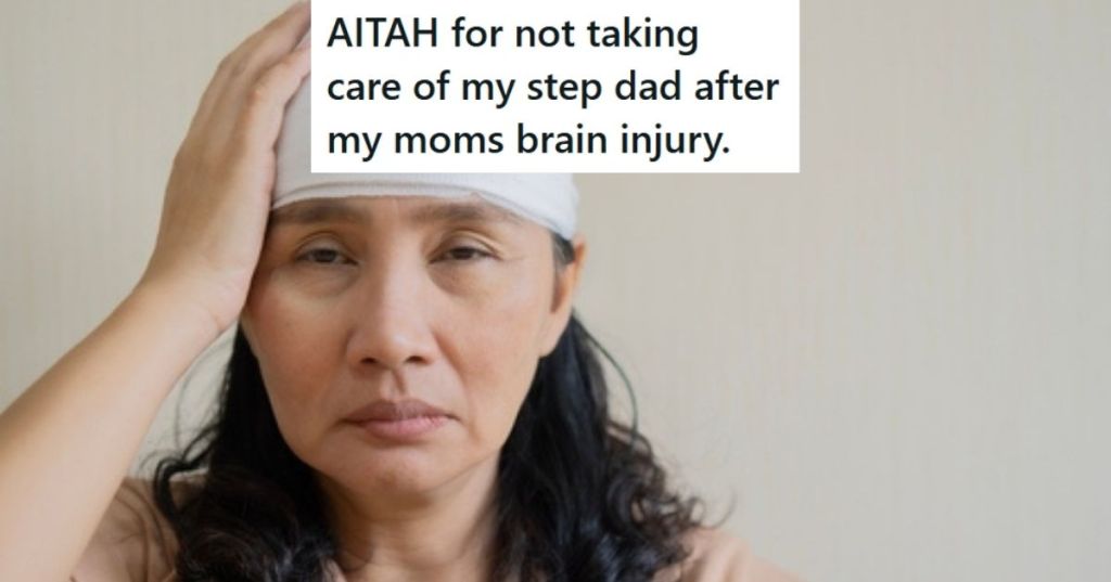 Woman with head injury