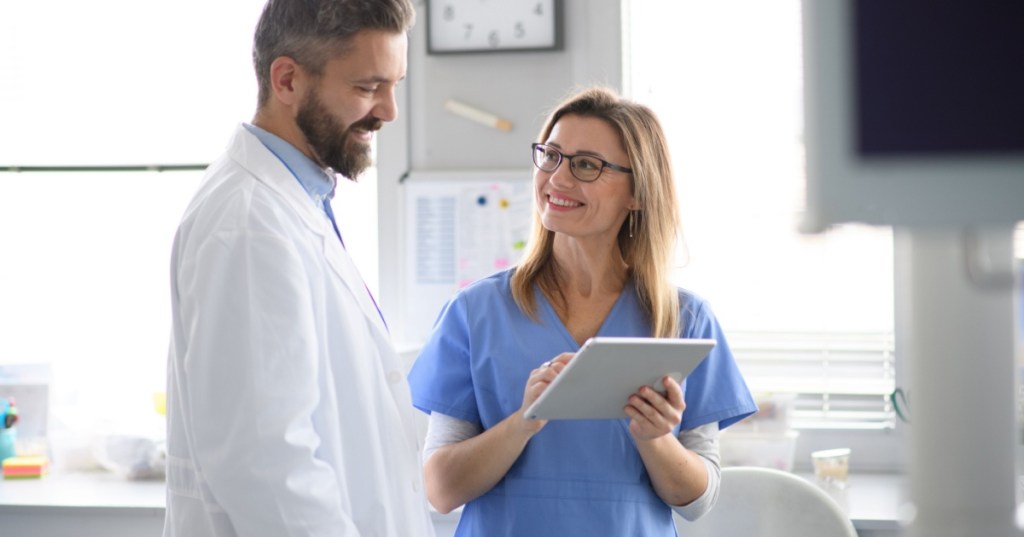 Doctor and nurse