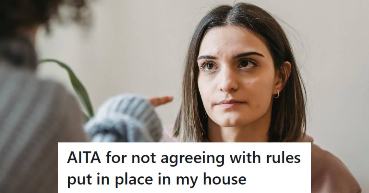 Woman getting put in her place about the house rules