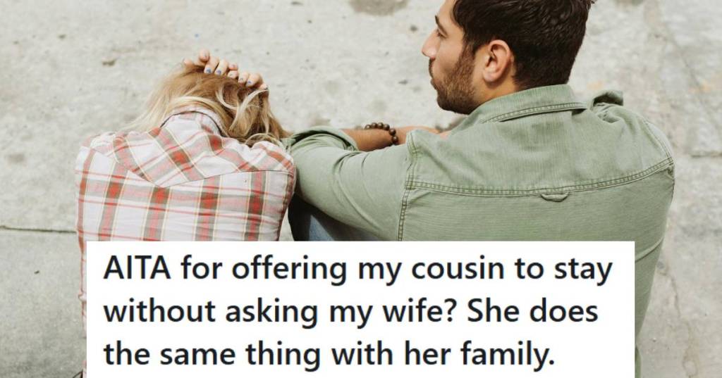 Indian man and his wife having a disagreement over house guests