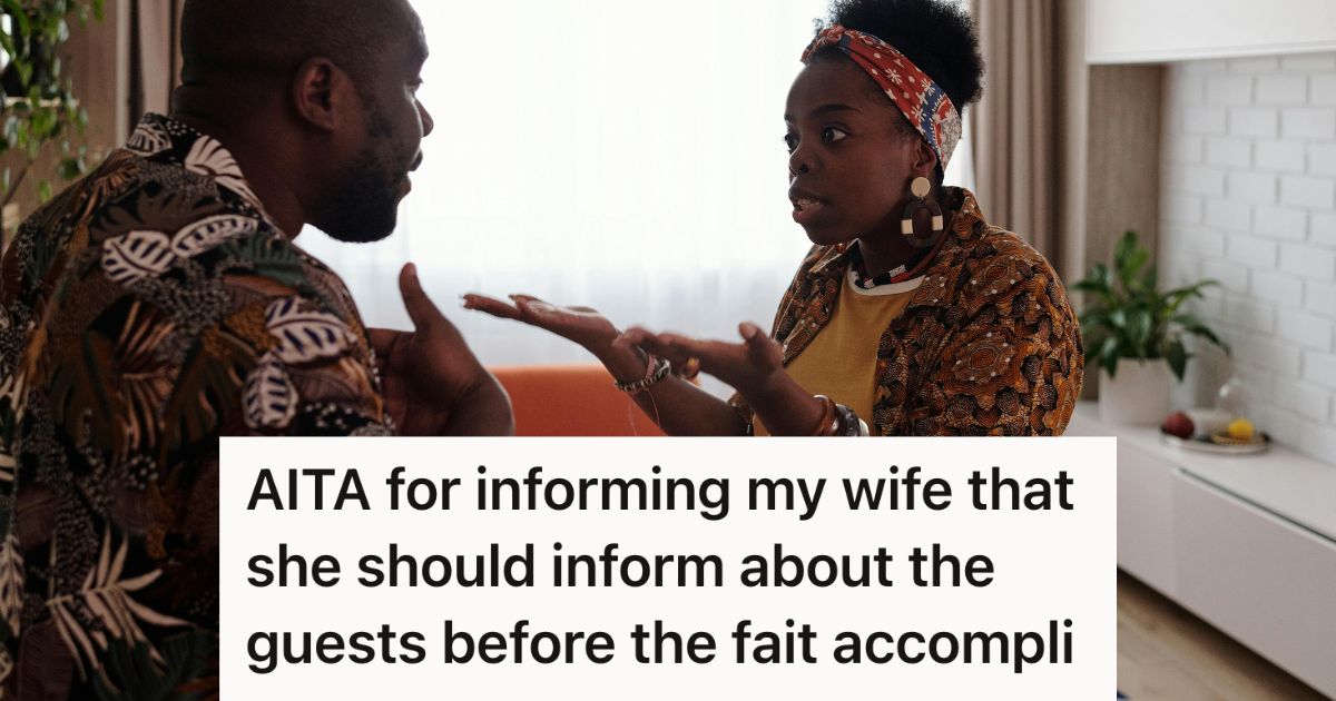 Man and woman arguing at home