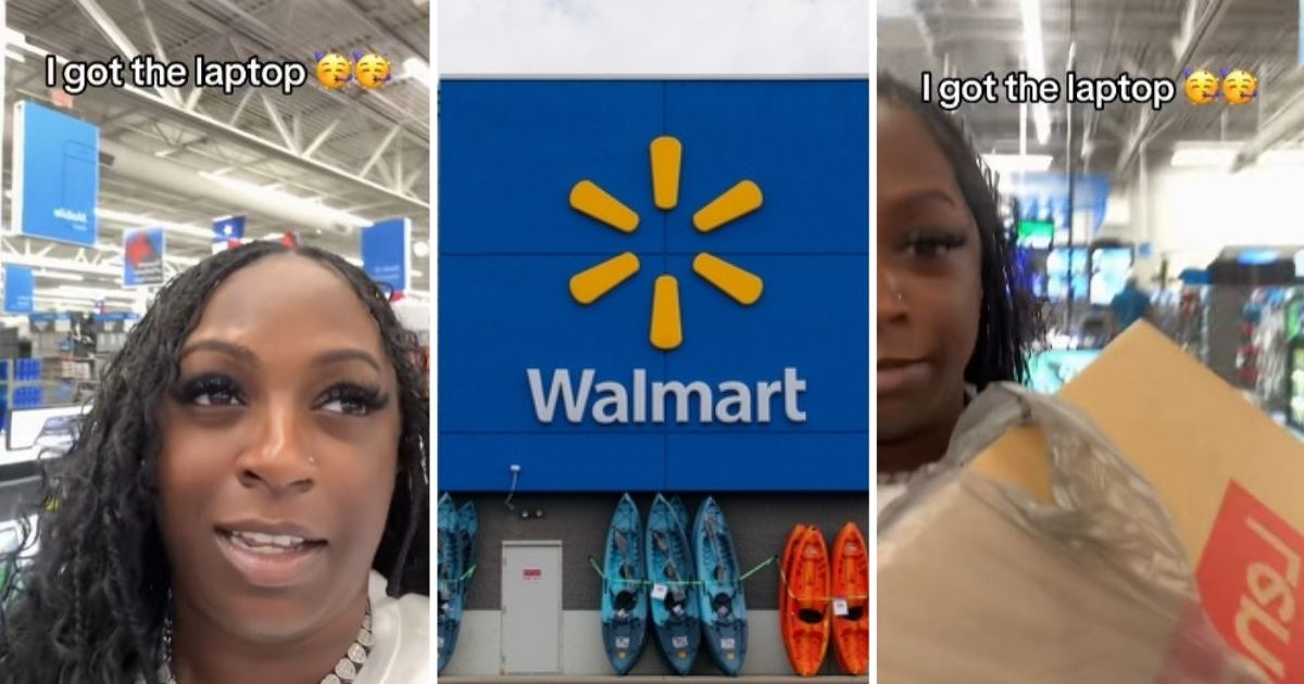 Laptop shopping at Walmart