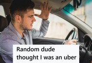 Brother Was Picking Up His Sister, But A Random Kid Assumed He Was An Uber And Got In His Car