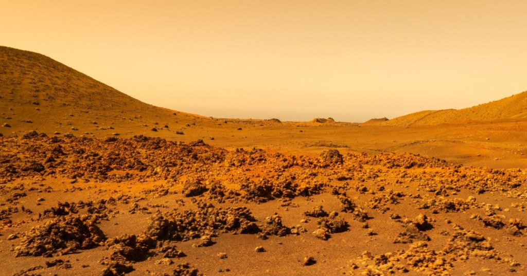 Martian surface
