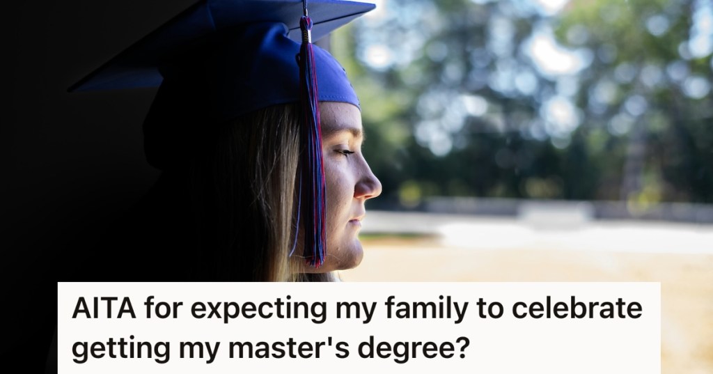 Female graduate looking subdued