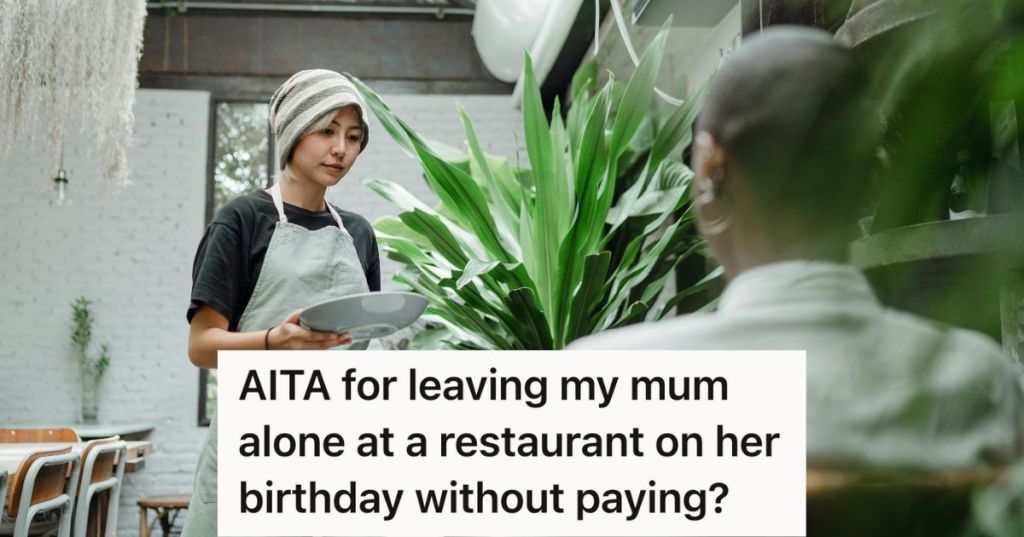 Waitress serving a plate to a woman at a restaurant