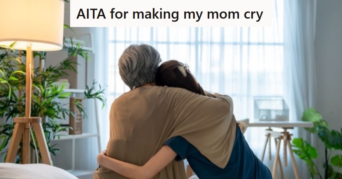 Mom and daughter hugging