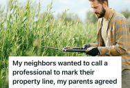Neighbor Chopped Down A Homeowner’s Plants, So He Called A Professional To Mark His Property Line. And The Neighbor Ended Up Losing A Quarter Of His Backyard And Paying A Hefty Fine.