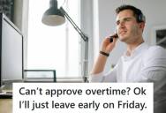 Technician Covered The Work Of Four People, But His Supervisor Refused To Approve Overtime. So He Left Early As Instructed And A Critical Failure Hit With No One Qualified To Fix It.