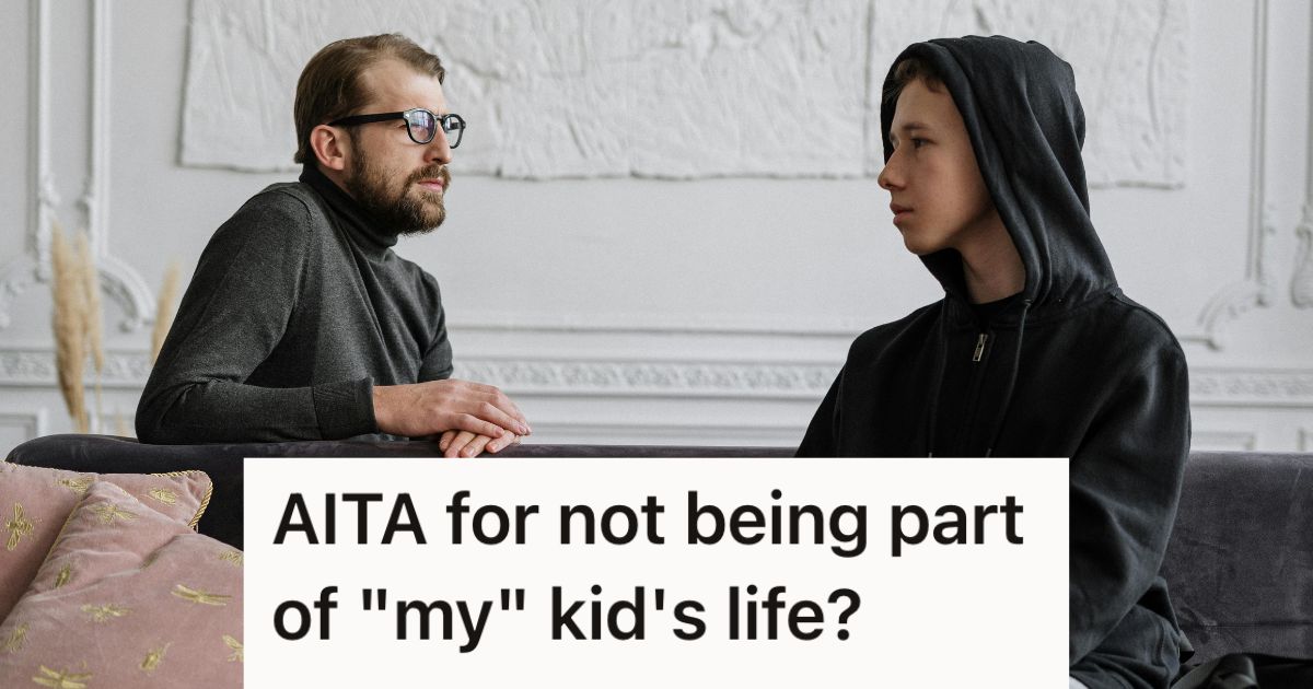 Man talking to a teen boy