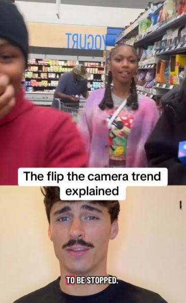 Flip the camera trend explained