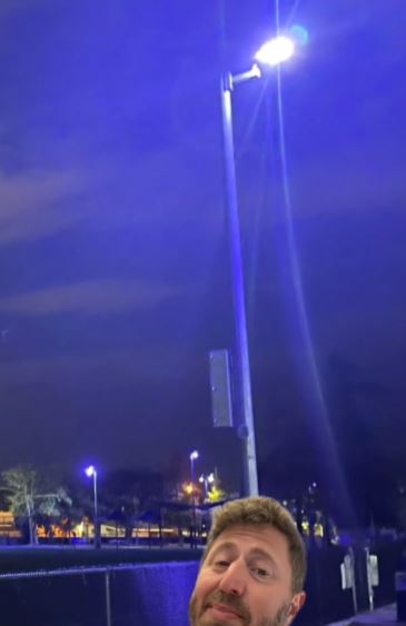 Purple Street Lights