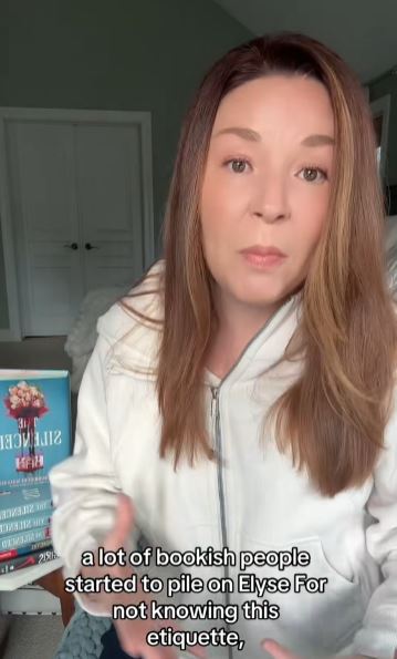 Author talking about etiquette 