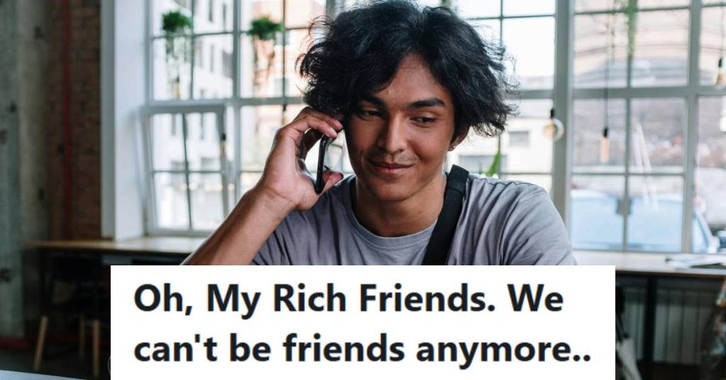 Man on the phone listening to his entitled friend de-value his time