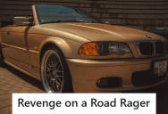 Driver Gets Cut Off By A Road Rager In A Convertible BMW, So When He Finds The Same Car Parked Later, He Dumps An Entire Bag Of Frozen Peas On His Seat