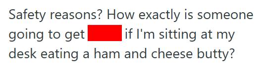 Satisfied 2 Employee Was Told Not To Leave “Half Eaten Food” In The Break Area, So She Ate It Outside Her Boss’s Open Door And He Scrambled To Explain He “Just Didn’t Want Ants”