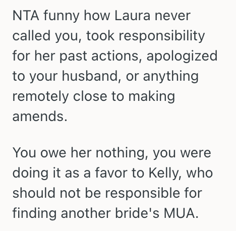 Screenshot 2025 11 01 at 2.56.41 PM Woman Agreed To Do The Makeup For A Bride Who Needed Help, But She Quickly Backed Out After Learning The Bride Once Bullied Her Husband