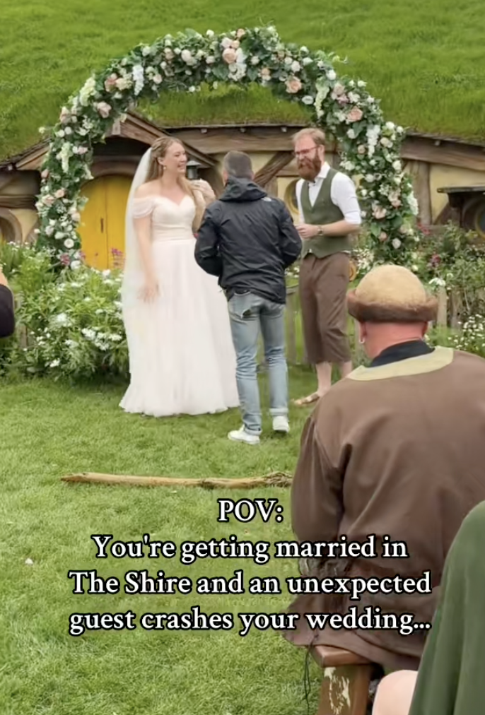 elijah wood crashing a wedding