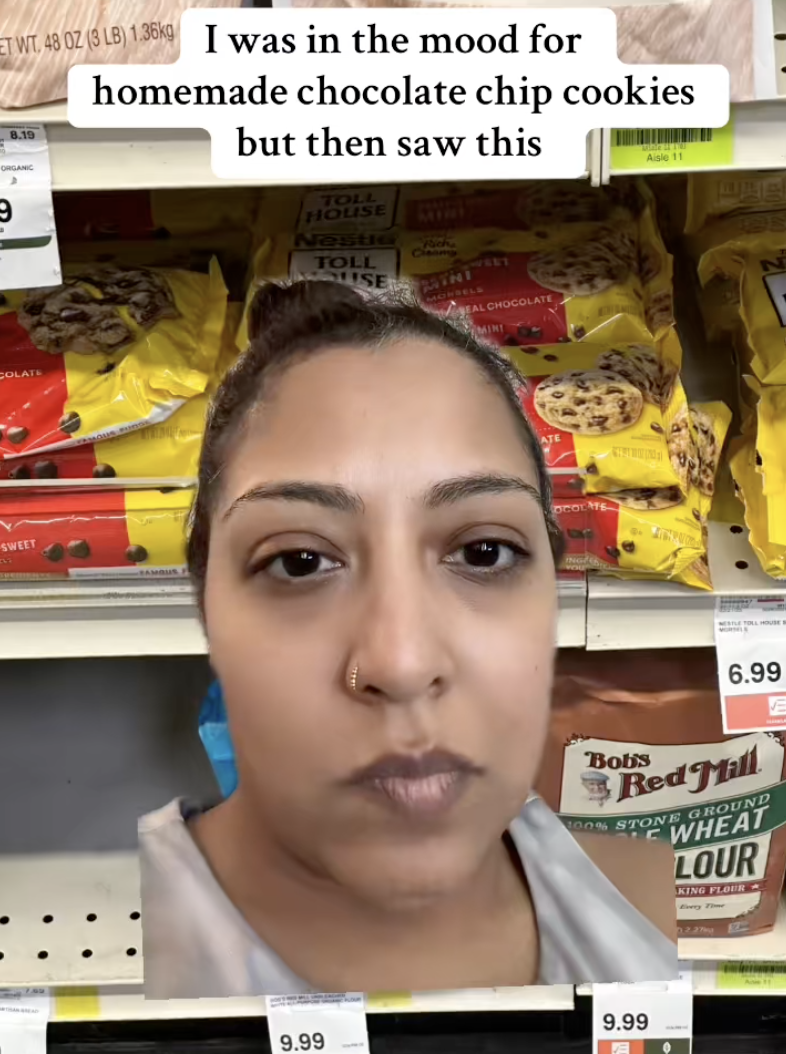 woman shopping for chocolate