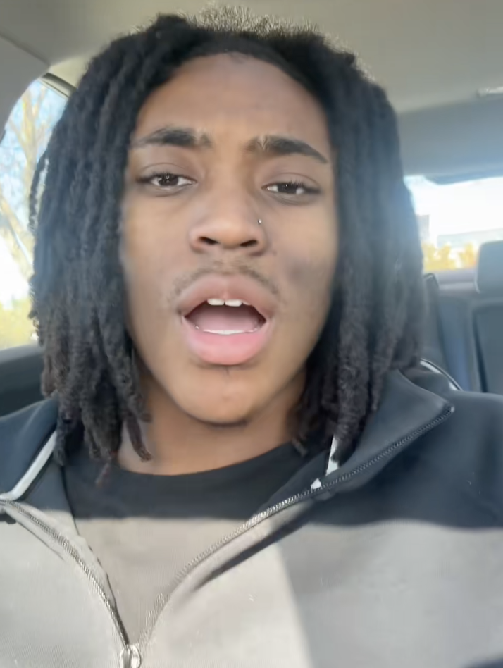 man talking to tiktok viewers