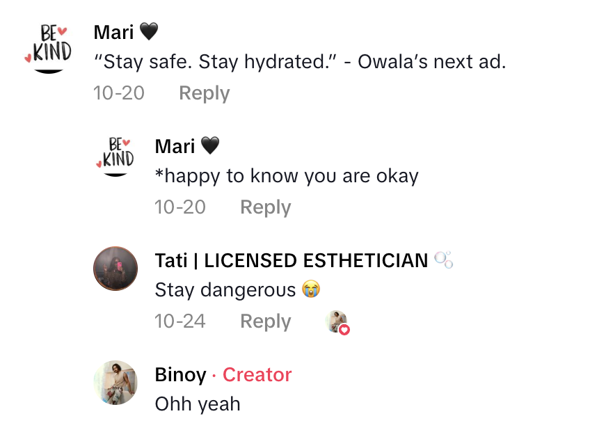 Screenshot 2025 11 02 at 7.56.37 AM A TikTokker Said He Used His Owala Water Bottle to Fight Off a Pair of Home Invaders