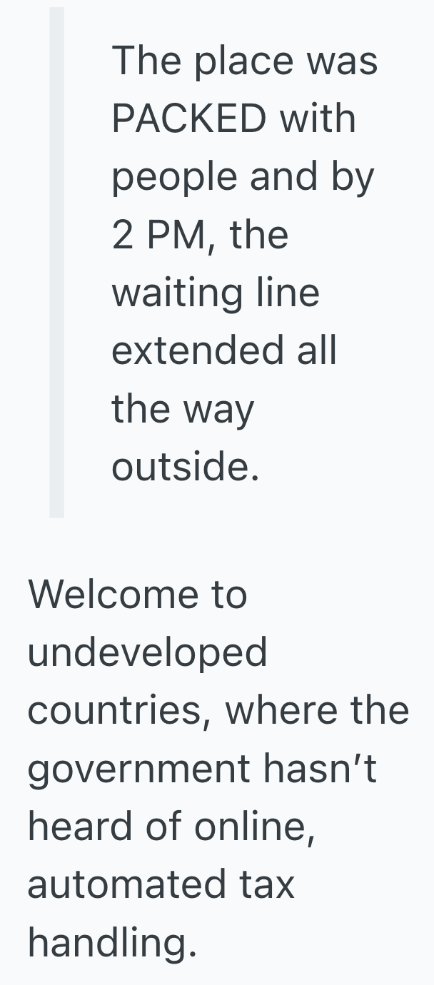 Screenshot 2025 11 03 at 3.13.56 PM Taxpayer Stayed Calm At The Crowded Office, So Karma Took Over When An Entitled Older Woman Tried To Skip The Line
