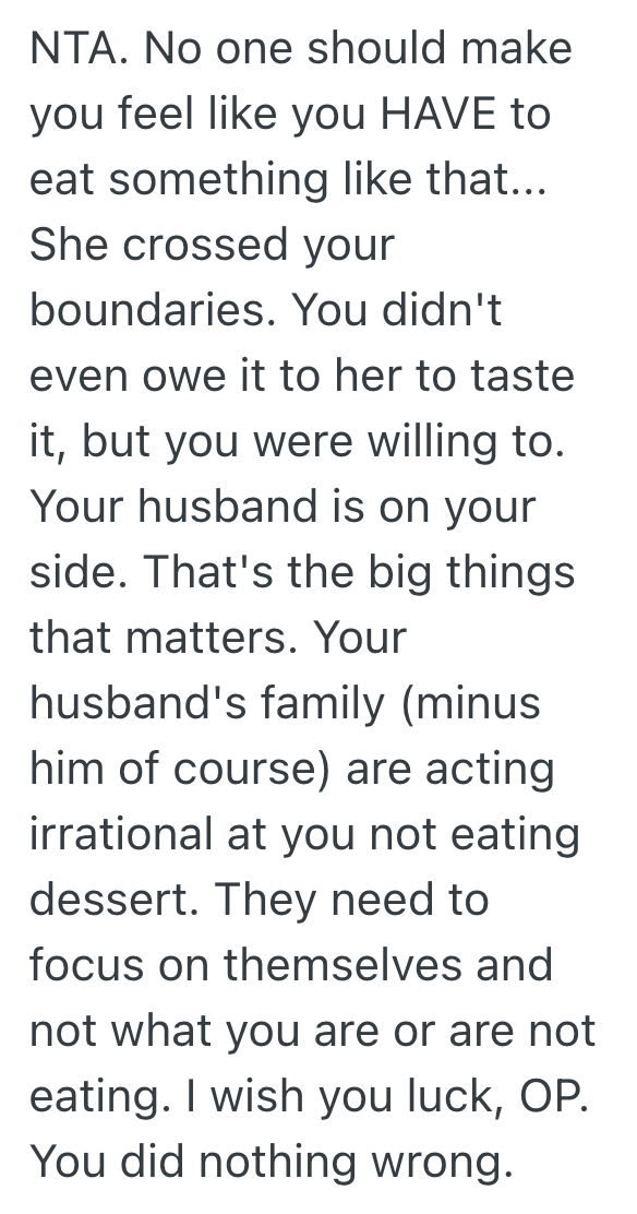 Screenshot 2025 11 05 at 11.01.03 AM Woman On A Diet Refuses To Eat Cake At A Family Dinner, So Her Mother In Law Lashes Out At Her And Accuses Her Of Calling Her Fat