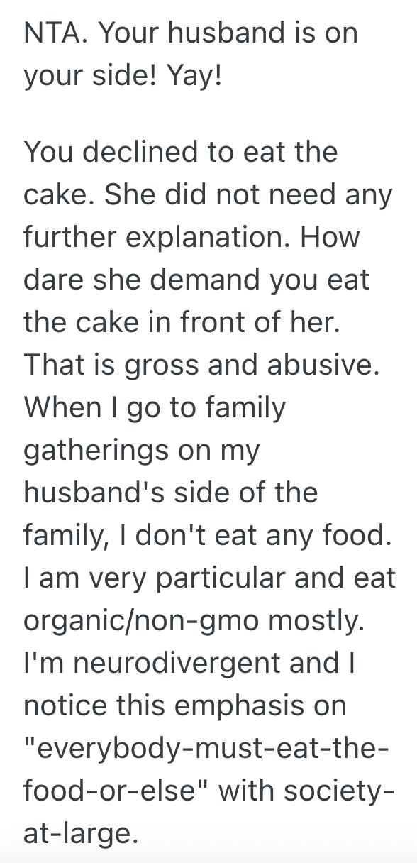 Screenshot 2025 11 05 at 11.01.30 AM Woman On A Diet Refuses To Eat Cake At A Family Dinner, So Her Mother In Law Lashes Out At Her And Accuses Her Of Calling Her Fat
