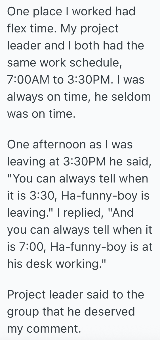 Screenshot 2025 11 05 at 7.34.40 PM Coworkers Want Everyone To Work The Exact Same Hours, So One Coworker Who Used To Come To Work Early And Leave Early Gave Them Exactly What They Asked For