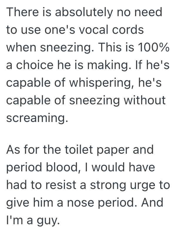 Screenshot 2025 11 06 at 1.43.20 PM Her Husband Screams When He Sneezes, And She Really Wants Him To Learn To Stop Doing That