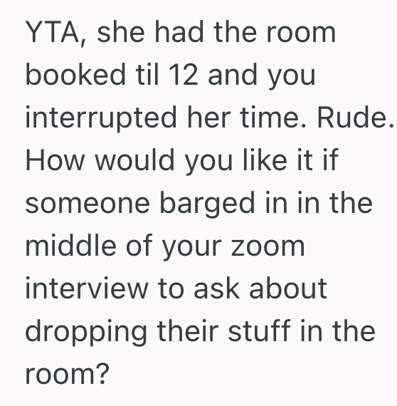 Screenshot 2025 11 06 at 10.22.10 PM Student Reserves Study Room For Zoom Interview, But The Person In The Room Before Them Gets Really Upset