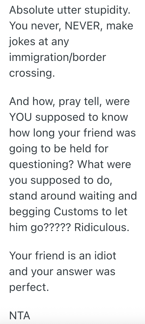 Screenshot 2025 11 06 at 11.35.04 AM Man Is Detained At The Airport For Lying While Going Through Immigration, But Hes Even More Upset That His Friend Left Him There