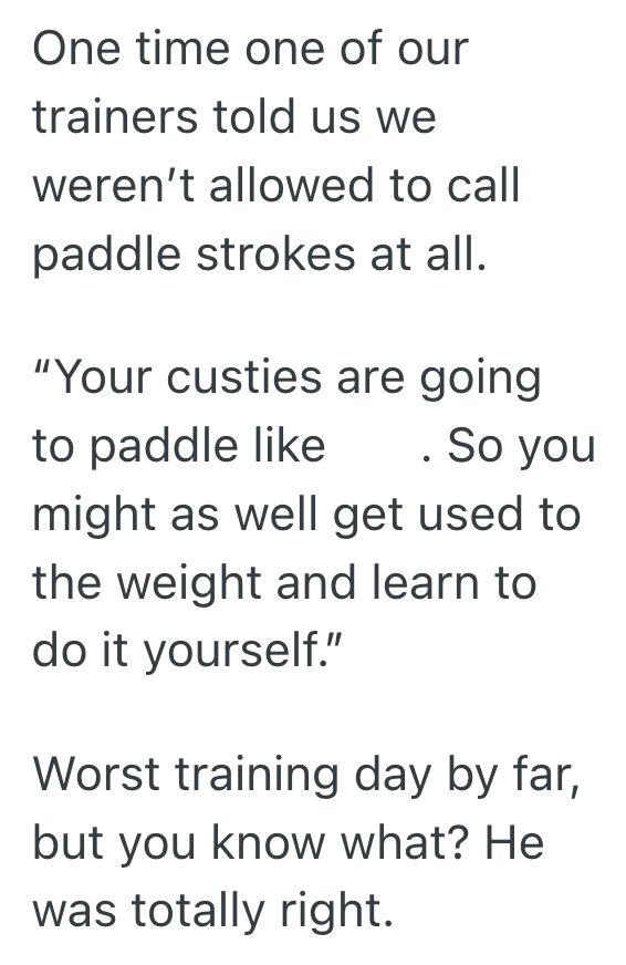 Screenshot 2025 11 06 at 3.31.52 PM A Raft Guide Was Ordered To Only Use One Command, So He Obeyed Until The Crew Got Worn Out And The Instructor Finally Realized His Mistake