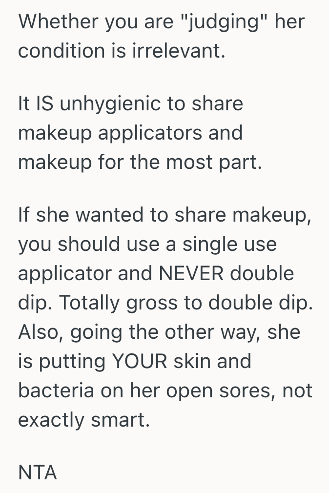 Screenshot 2025 11 06 at 4.25.25 PM Woman Let A Friend With Eczema Borrow Her Makeup, But She Didnt Want To Use It After Her Friend Used It