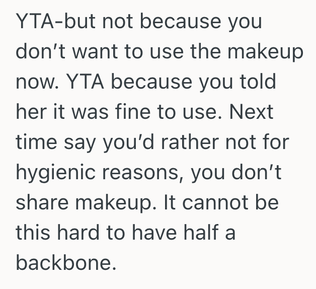 Screenshot 2025 11 06 at 4.26.30 PM Woman Let A Friend With Eczema Borrow Her Makeup, But She Didnt Want To Use It After Her Friend Used It