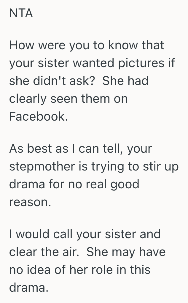 Screenshot 2025 11 06 at 4.42.44 PM Woman Sent Baby Pictures To Her Cousin, So Her Stepmom Got Really Upset That She Didnt Also Send Pictures To Her Sister
