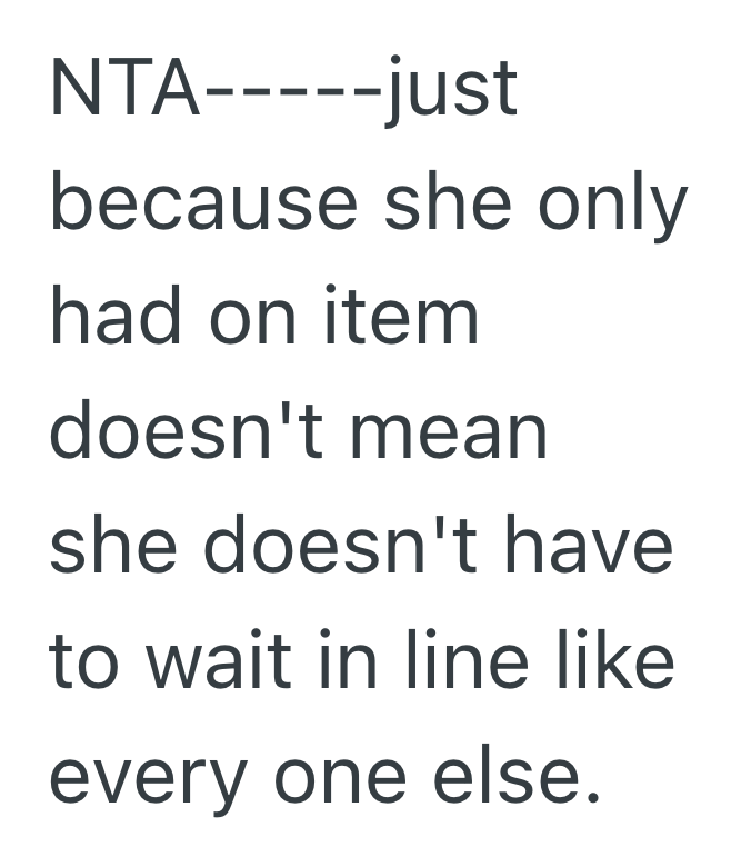 Screenshot 2025 11 07 at 1.03.47 PM Entitled Shopper Tried To Use The “Just One Item” Excuse To Cut The Line, So Another Customer Stopped Her And She Went Off In Front Of Everyone