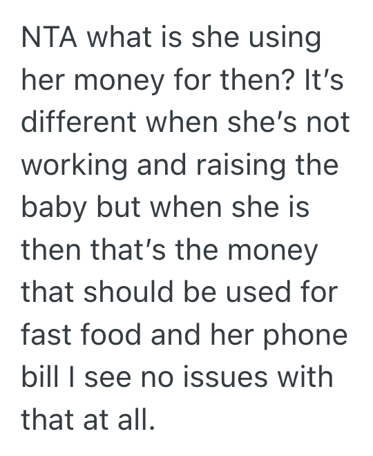 Screenshot 2025 11 07 at 1.28.21 PM One Man Paid For Everything While His Partner Stayed Home With Their Baby, But When She Got A Job And Still Spent His Money, He Locked Her Out Of His Credit Card