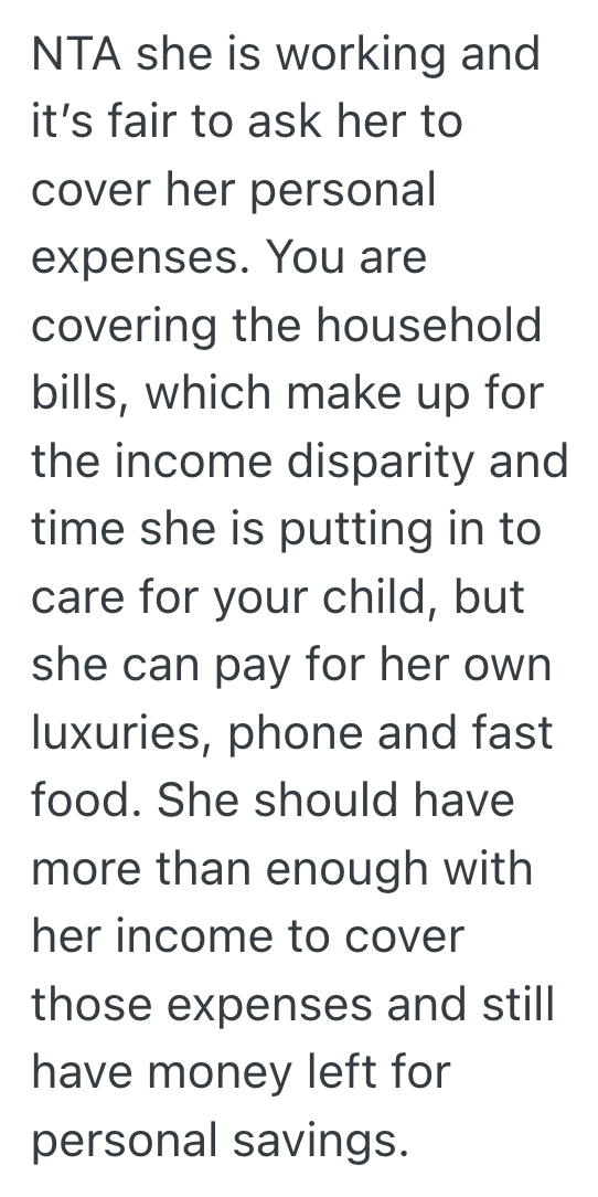 Screenshot 2025 11 07 at 1.28.42 PM One Man Paid For Everything While His Partner Stayed Home With Their Baby, But When She Got A Job And Still Spent His Money, He Locked Her Out Of His Credit Card