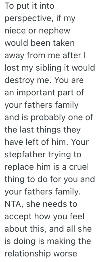 Screenshot 2025 11 07 at 10.34.24 AM A Womans Half Sister Wants Her To Acknowledge Her Stepfather As Her Real Father, But She Still Carries A Torch For Her Deceased Biological Dad