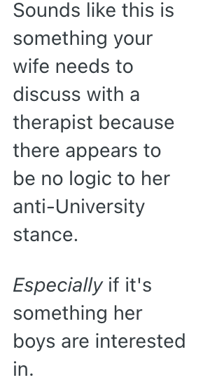 Screenshot 2025 11 07 at 10.39.18 AM Wife Tried To Discourage Their Twin Sons About Going To College, So Husband Took Them To Visit A University Without Her