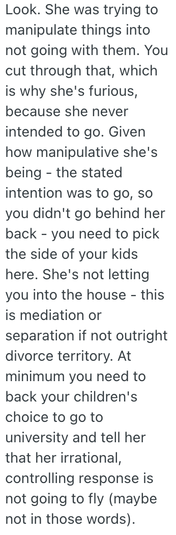 Screenshot 2025 11 07 at 10.39.29 AM Wife Tried To Discourage Their Twin Sons About Going To College, So Husband Took Them To Visit A University Without Her