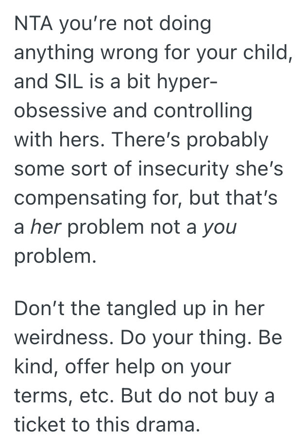 Screenshot 2025 11 07 at 11.07.26 AM 1 New Mom Has A Relaxed Parenting Style, But Her Jealous Sister In Law Is A Helicopter Parent Who Keeps Comparing Their Childbirth Experiences And Parenting Styles